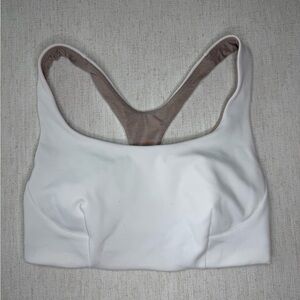 Lululemon Wunder Train Sports Bra Size 6 White Racerback